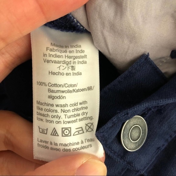 J. Crew factory Wide-leg button-front blue pant 28 - Picture 6 of 7